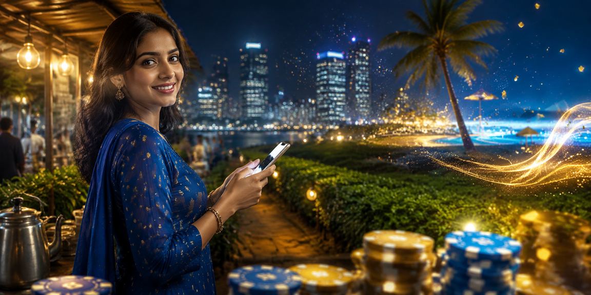 ঢাকার চা বাগানে মোবাইলে hb999 লটারি টিকেট কেনার দৃশ্য